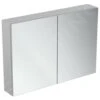Ideal Standard Mirror&Light - Spiegelkast Met LED Verlichting En Inlegplank, 1000x700 Mm, Aluminium T3498AL