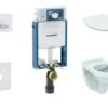 Geberit Kombifix - Set Voorwandinstallatie, Closet Alpha Met WC-zitting, SIGMA50 Bedieningsknop, Alpine Wit 110.302.00.5 ND8