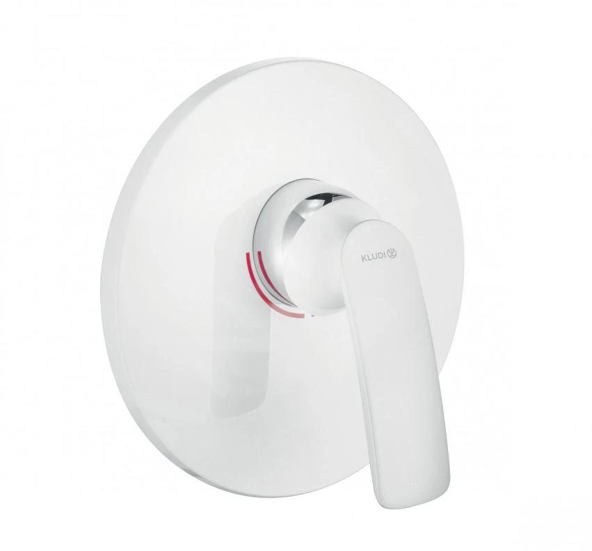 Kludi Balance - Inbouw Douchemengkraan, Wit/chroom 526559175 1 Kludi Balance - Inbouw Douchemengkraan, Wit/chroom 526559175