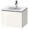 Duravit L-Cube - Wastafelonderkast 400x520x421 Mm, 1 La, Glanzend Wit LC613402222