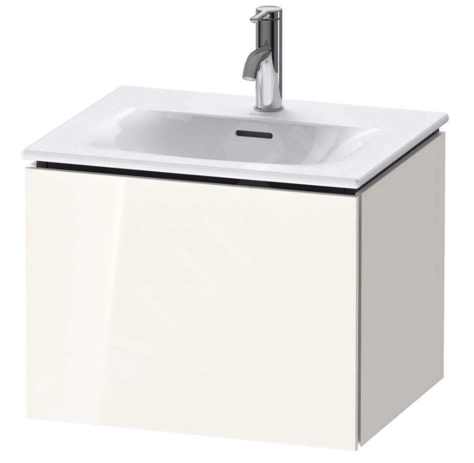 Duravit L-Cube - Wastafelonderkast 400x520x421 Mm, 1 La, Glanzend Wit LC613402222 1 Duravit L-Cube - Wastafelonderkast 400x520x421 Mm, 1 La, Glanzend Wit LC613402222