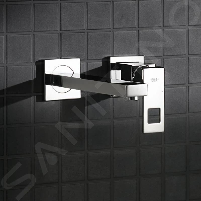 Grohe Eurocube - 2-gats Wastafelkraan M, Chroom 23447000 4 Grohe Eurocube - 2-gats Wastafelkraan M, Chroom 23447000 - Afbeelding 4