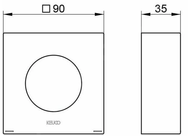 Keuco IXMO - Verleningsrozet 35 Mm, Rood/blauw Aanduiding, Aluminium 59551170382 2 Keuco IXMO - Verleningsrozet 35 Mm, Rood/blauw Aanduiding, Aluminium 59551170382 - Afbeelding 2