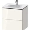 Duravit L-Cube - Wastafelonderkast 550x520x421 Mm, 2 Laden, Glanzend Wit LC630402222