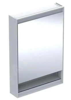Geberit ONE - Spiegelkast Met LED-verlichting, 600x900x150 Mm, Scharnieren Links, Met Nis, Wit 505.830.00.2