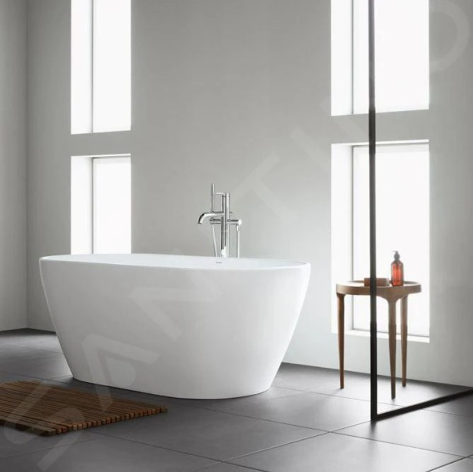Duravit D-Neo - Vrijstaand Bad, 1600x750 Mm, DuraSolid, ClickClack, Wit 700477000000000 5 Duravit D-Neo - Vrijstaand Bad, 1600x750 Mm, DuraSolid, ClickClack, Wit 700477000000000 - Afbeelding 5