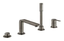 Grohe Lineare - Badrandcombinatie, 4-gats Installatie, Geborsteld Hard Graphite 19577AL1
