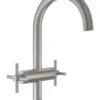 Grohe Atrio - Wastafelkraan Met Waste En Draaibare Uitloop, L-size, Supersteel 21019DC3
