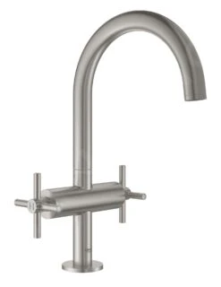 Grohe Atrio - Wastafelkraan Met Waste En Draaibare Uitloop, L-size, Supersteel 21019DC3