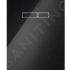 Tece TECElux - Bovenste Bedieningsglasplaat Met Elektronische Sen-Touch-bediening, Zwart Glas 9650003