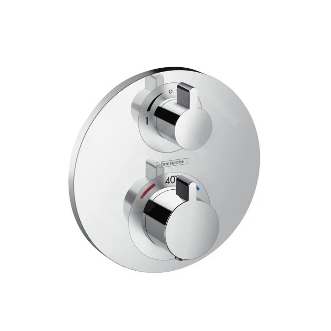 Hansgrohe Ecostat S - Afdekset Voor Thermostaat Voor 2 Functie, Chroom 15758000 1 Hansgrohe Ecostat S - Afdekset Voor Thermostaat Voor 2 Functie, Chroom 15758000