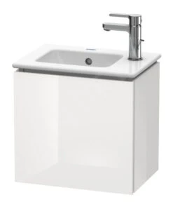 Duravit L-Cube - Wastafelonderkast 400x420x294 Mm, Links, 1 Deur, Glanzend Wit LC6272L2222
