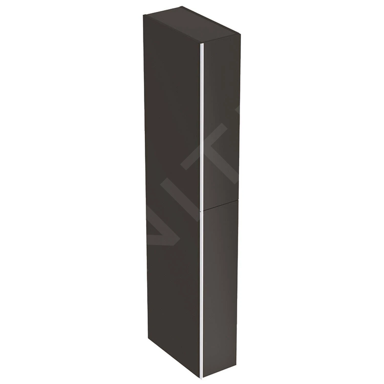 Geberit Acanto - Hoge Badkamerkast 1730x220 Mm, Met 2 Laden, Zwart 500.638.16.1 1 Geberit Acanto - Hoge Badkamerkast 1730x220 Mm, Met 2 Laden, Zwart 500.638.16.1