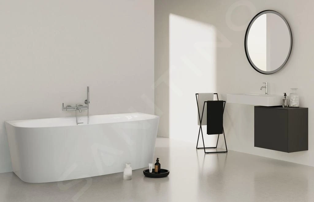 Ideal Standard Dea - Halfvrijstaand Bad, 1800x800 Mm, Wit T994001 4 Ideal Standard Dea - Halfvrijstaand Bad, 1800x800 Mm, Wit T994001 - Afbeelding 4