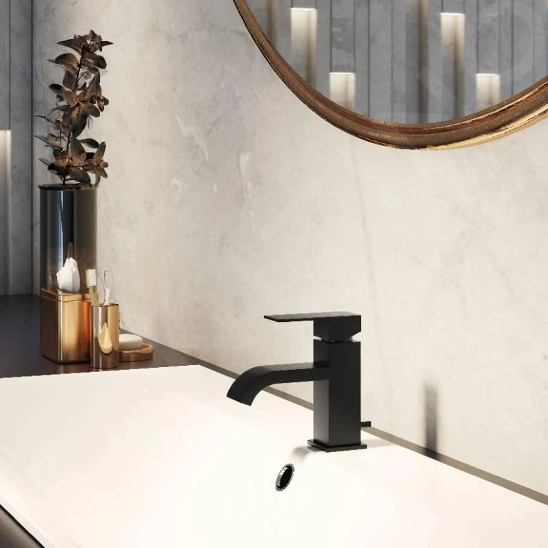 Steinberg 135 - Wastafelkraan Met Waste, Mat Zwart 135 1001 S 3 Steinberg 135 - Wastafelkraan Met Waste, Mat Zwart 135 1001 S - Afbeelding 3