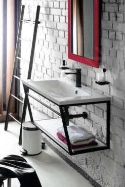 Sapho Ska - Onder Wastafelconstructie Met Planchet, 1200 Mm, Mat Wit SKA114 -Badkamer Luxe efd1f100ca023be9c7284c13