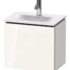 Duravit L-Cube - Wastafelonderkast 400x440x311 Mm, Links, 1 Deur, Glanzend Wit LC6133L2222