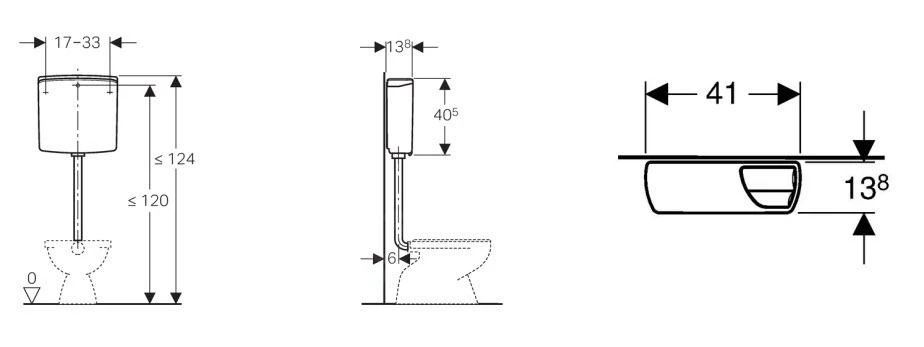 Geberit Toebehoren - Spoelreservoir AP140, Wit Alpine 140.305.11.1 2 Geberit Toebehoren - Spoelreservoir AP140, Wit Alpine 140.305.11.1 - Afbeelding 2