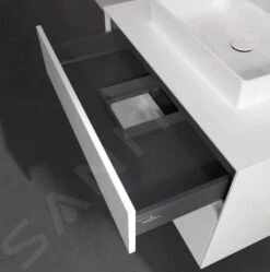 Villeroy & Boch Collaro - Wastafelonderkast, 800x548x500 Mm, 2 Laden, Glossy White C08000DH -Badkamer Luxe f0af5ac4bf3f6a113e6e9f77