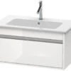 Duravit Ketho - Wastafelonderkast 410x1000x475 Mm, 1 Lade, Glanzend Wit KT642002222
