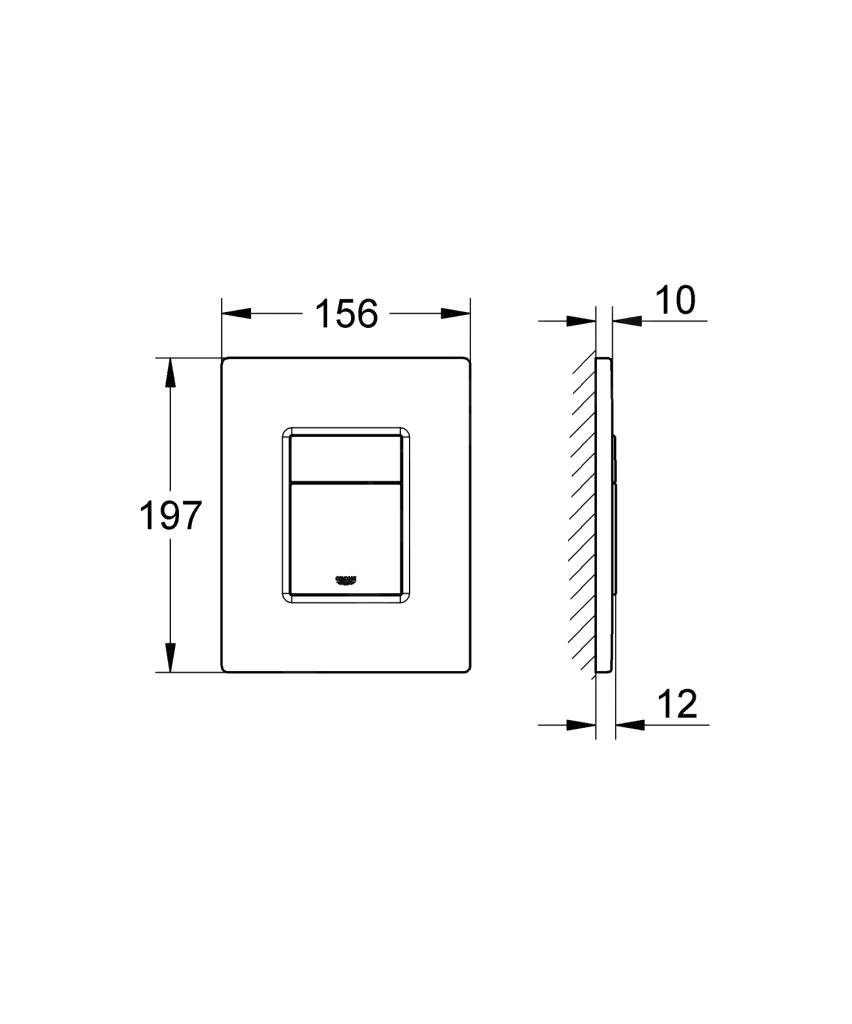 Grohe Skate Cosmopolitan - Bedieningsplaat, Cool Sunrise 38732GL0 2 Grohe Skate Cosmopolitan - Bedieningsplaat, Cool Sunrise 38732GL0 - Afbeelding 2