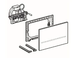 Geberit Sigma80 - Bedieningsplaat, Touch Free, Dual Flush Spoeling, Netvoeding, Spiegelglas 116.092.SM.1 -Badkamer Luxe f23d30b85368f4b2df664e3a