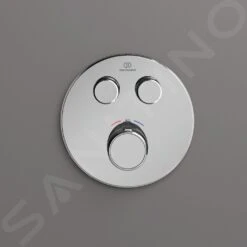 Ideal Standard CeraTherm Navigo - Inbouwthermostaat, Opbouwdeel, 2 Gebruikers, Chroom A7296AA -Badkamer Luxe f250883502a075e6579e6476