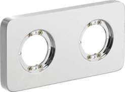 Ideal Standard Archimodule - Afdekrozet 2-gats SOFT 83 X 166 Mm, Chroom A1541AA