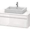 Duravit Ketho - Wastafelonderkast 426x1000x550 Mm, 1 Lade, Glanzend Wit KT669502222