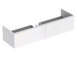 Geberit Xeno 2 - Wastafelonderkast Varicor 1400 Mm Met LED Verlichting En 2 Laden, Mat Wit 500.347.00.1
