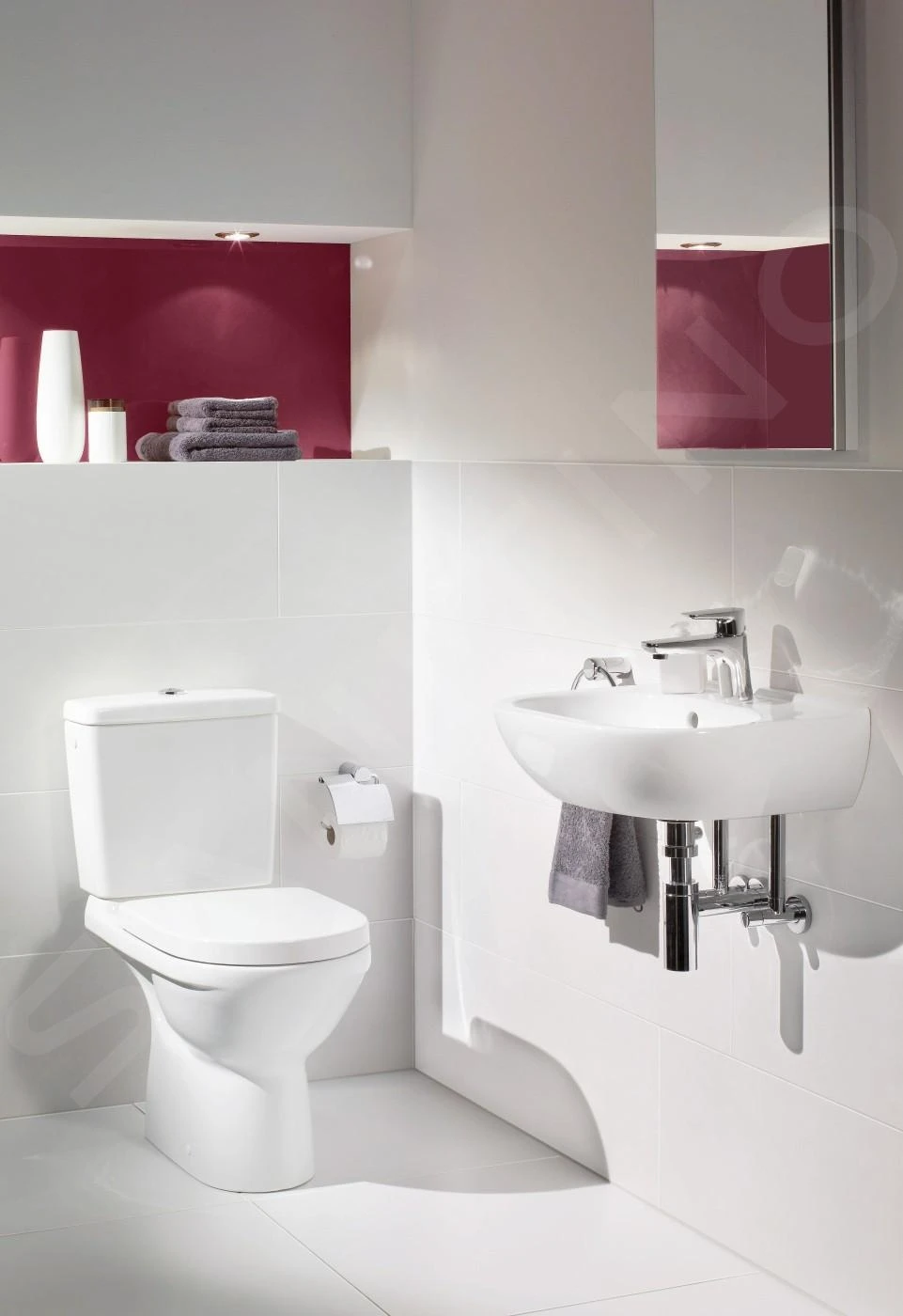 Villeroy & Boch O.novo - Staande Toiletpot, Afvoer Onderaan, CeramicPlus, Alpine Wit 566101R1 3 Villeroy & Boch O.novo - Staande Toiletpot, Afvoer Onderaan, CeramicPlus, Alpine Wit 566101R1 - Afbeelding 3