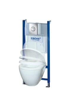 Grohe Solido - Toiletset Met Hangend Toilet + Softclose Wc Bril, Nova Cosmopolitan Drukknop, Chroom 38950000 -Badkamer Luxe f3e0596dd7f90a145fa0f1a4