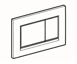 Geberit Sigma30 - Bedieningsplaat, Dual Flush Spoeling, Mat Wit/wit 115.883.01.1 -Badkamer Luxe f410462eac56011b2ff89ac0