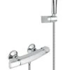 Novaservis Metalia Eco+ - Douche Set Met ECO+ Thermostatische Douchekraan En Handdouche, Chroom 57961,0E