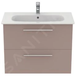Ideal Standard I.Life A - Wastafelonderkast, 800x440x630 Mm, 2 Laden, Mat Beige T5256NH -Badkamer Luxe f45c0cfb72a8c812398c4e06
