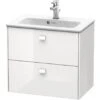 Duravit Brioso - Compact Wastafelonderkast 553x820x389 Mm, 2 Lades, Glans Wit BR411102222