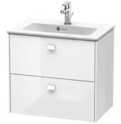 Duravit Brioso - Compact Wastafelonderkast 553x820x389 Mm, 2 Lades, Glans Wit BR411102222