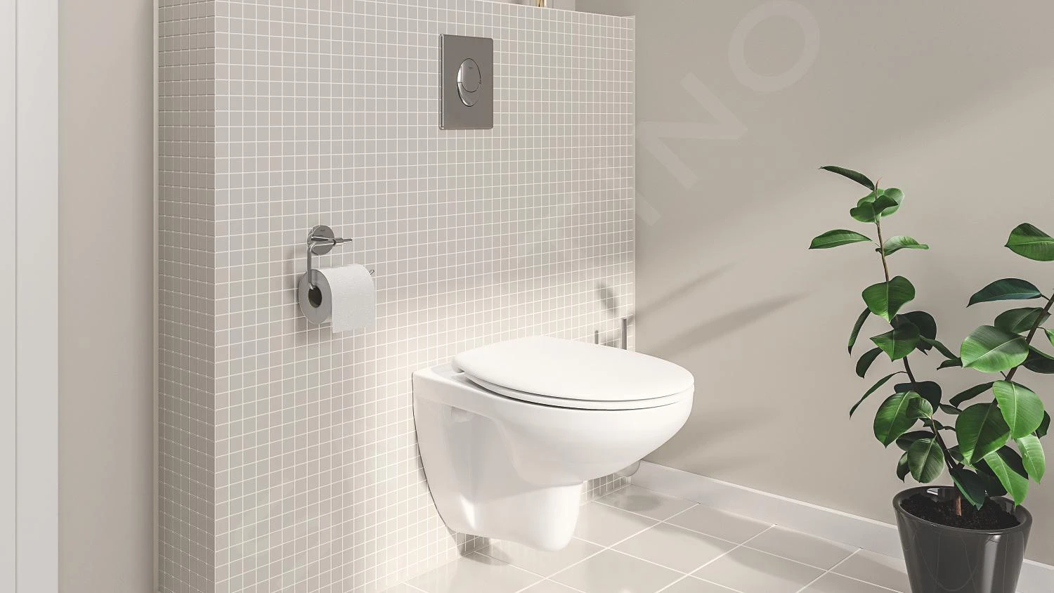 Grohe Solido - Toiletset Met Inbouwtoilet, Hangtoilet En Wc Bril Bau Ceramic, Softclose, Bedieningspaneel Skate Air, Chroom/wit 39888000 13 Grohe Solido - Toiletset Met Inbouwtoilet, Hangtoilet En Wc Bril Bau Ceramic, Softclose, Bedieningspaneel Skate Air, Chroom/wit 39888000 - Afbeelding 13