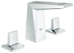 Grohe Allure Brilliant - Wastafelkraan Met Waste, 3-gats Installatie, Chroom 20342000