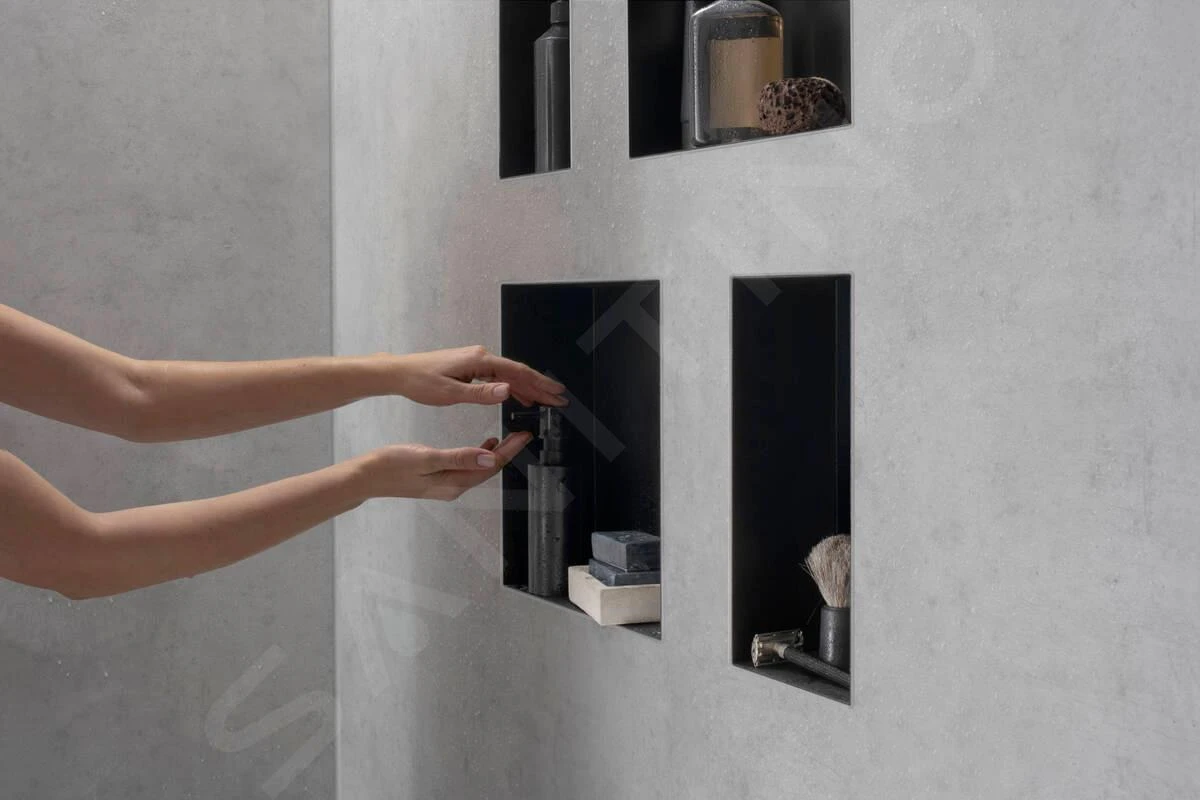 Hansgrohe XtraStoris Minimalistic - Inbouwnis, 300x150x100 Mm, Mat Zwart 56070670 4 Hansgrohe XtraStoris Minimalistic - Inbouwnis, 300x150x100 Mm, Mat Zwart 56070670 - Afbeelding 4