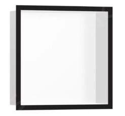 Hansgrohe XtraStoris Individual - Inbouwnis Met Designlijst, 300x300x100 Mm, Mat Wit/mat Zwart 56099670