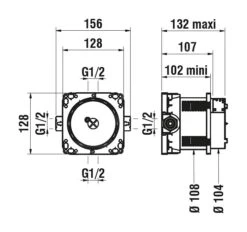 Laufen Concealed Bodies - Simibox Basisgarnituur Voor Inbouwkraan HF574007000000 -Badkamer Luxe f59c0d8fe2aeda58ee017447