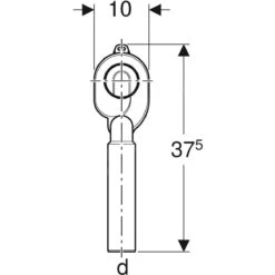 Geberit Toebehoren - Buissifon Voor Urinoir, D 50 Mm, Afvoer Verticaal, Alpine Wit 152.951.11.1 -Badkamer Luxe f5bbcd5474f8be29b50f88d0