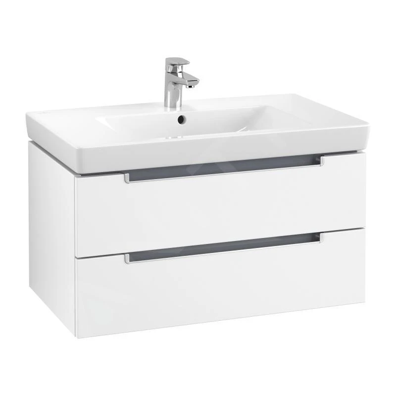 Villeroy & Boch Subway 2.0 - Wastafelkast, 787x420x449 Mm, 2 Laden, Mat Wit A68900MS 1 Villeroy & Boch Subway 2.0 - Wastafelkast, 787x420x449 Mm, 2 Laden, Mat Wit A68900MS
