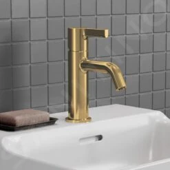 Ideal Standard Joy - Wastafelkraan, Brushed Gold BC776A2 -Badkamer Luxe f5e7b7e78327b8a96b8be0e5