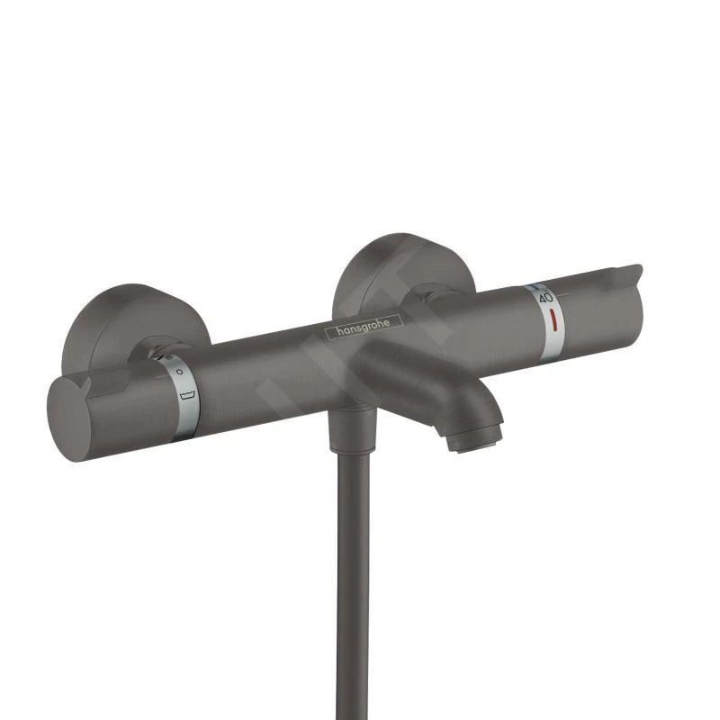 Hansgrohe Ecostat Comfort - Badthermostaat, Geborsteld Zwart Chroom 13114340 1 Hansgrohe Ecostat Comfort - Badthermostaat, Geborsteld Zwart Chroom 13114340