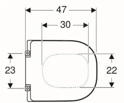 Geberit Selnova Comfort - WC-zitting Voor Gehandicapten, Square, Duroplast, Wit 500.793.01.1 -Badkamer Luxe f722733a85ab000ebc8f7c16