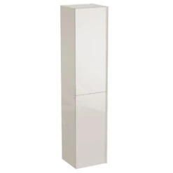 Geberit Acanto - Hoge Badkamerkast 1730x380 Mm, 2 Deuren, Zand Grijs 500.619.JL.2