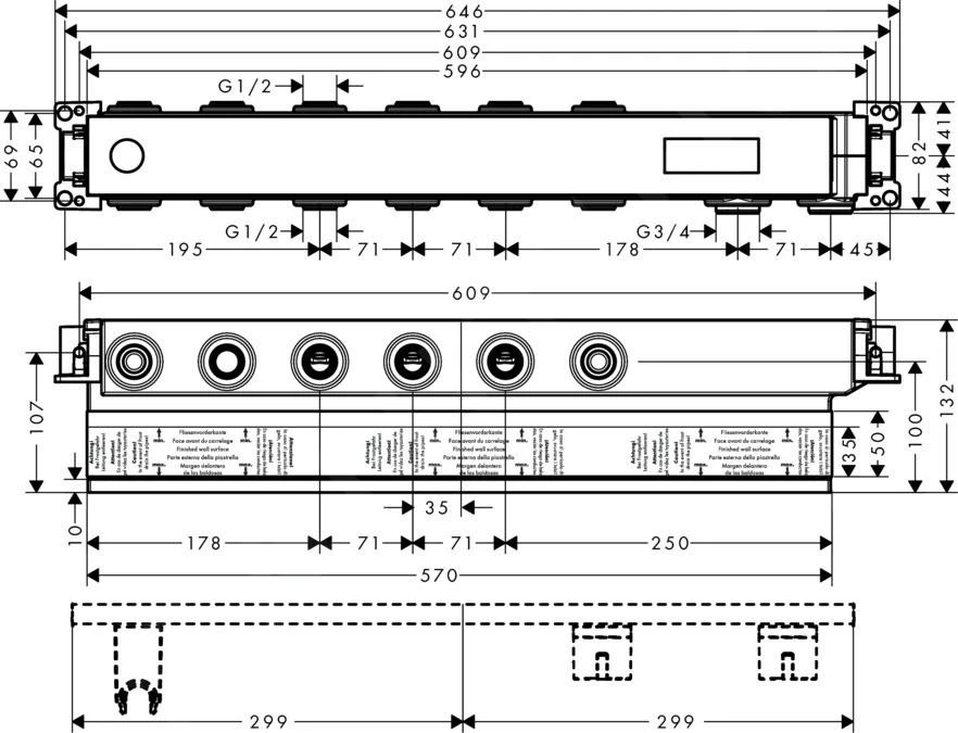 Axor Inbouwdelen - Select Inbouwdeel Voor 4 Functie 18312180 2 Axor Inbouwdelen - Select Inbouwdeel Voor 4 Functie 18312180 - Afbeelding 2