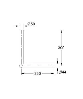 Grohe Toebehoren - Spoelbuis, Alpine Wit 37100SH0 2 Grohe Toebehoren - Spoelbuis, Alpine Wit 37100SH0 - Afbeelding 2